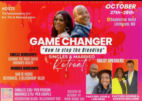 Game Changer Conference- Singles & Married Couples